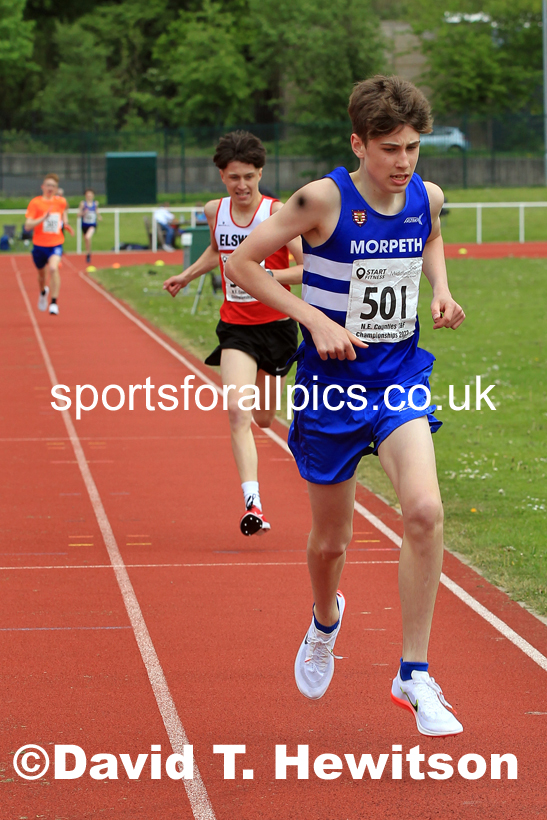 Men and Boys 800 metres, 2022 North Eastern Track and Field Champs., Middlesbrough. David T. Hewitson/Sports for All Pics